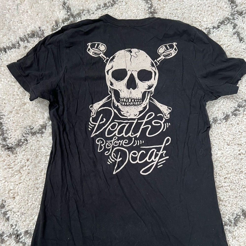 Dutch Bros Death Before Decaf Tee